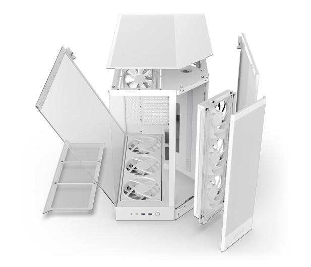 NZXT H9 FLOW RGB+ (2025) White CM-H92FW-P1 - 1347277 - zdjęcie 9